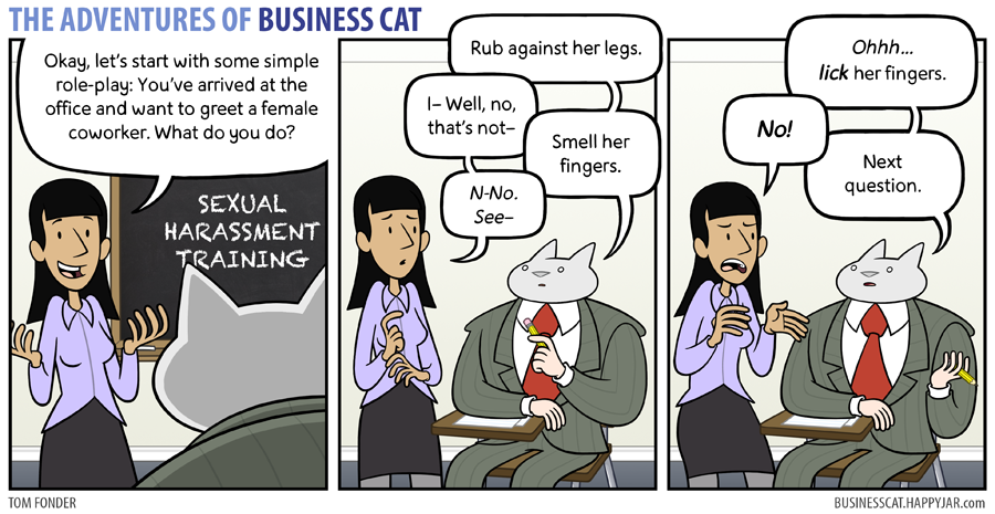 business cat sexual harassment training