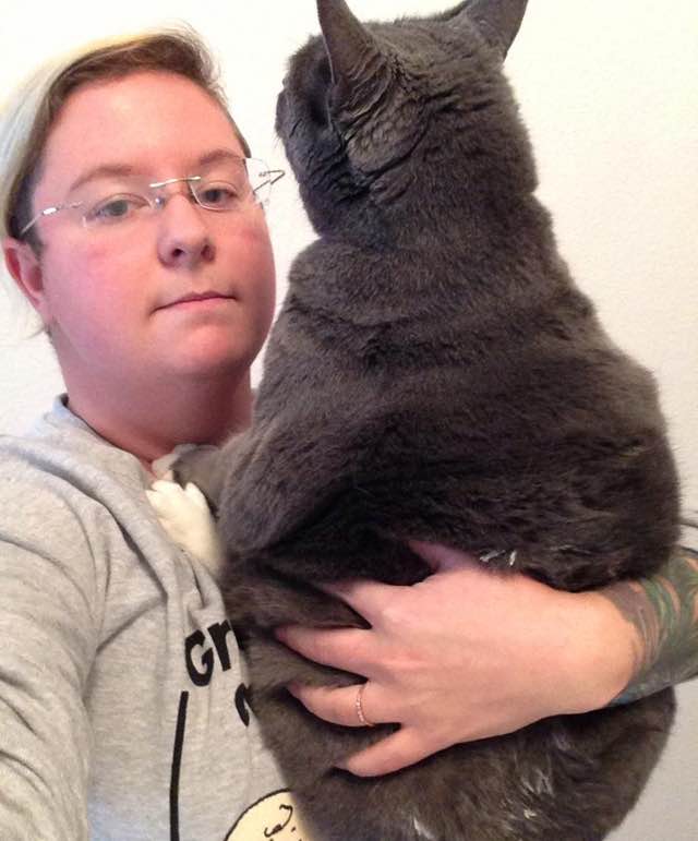 24 and 21 year old cat get dropped off at a shelter, but get taken home