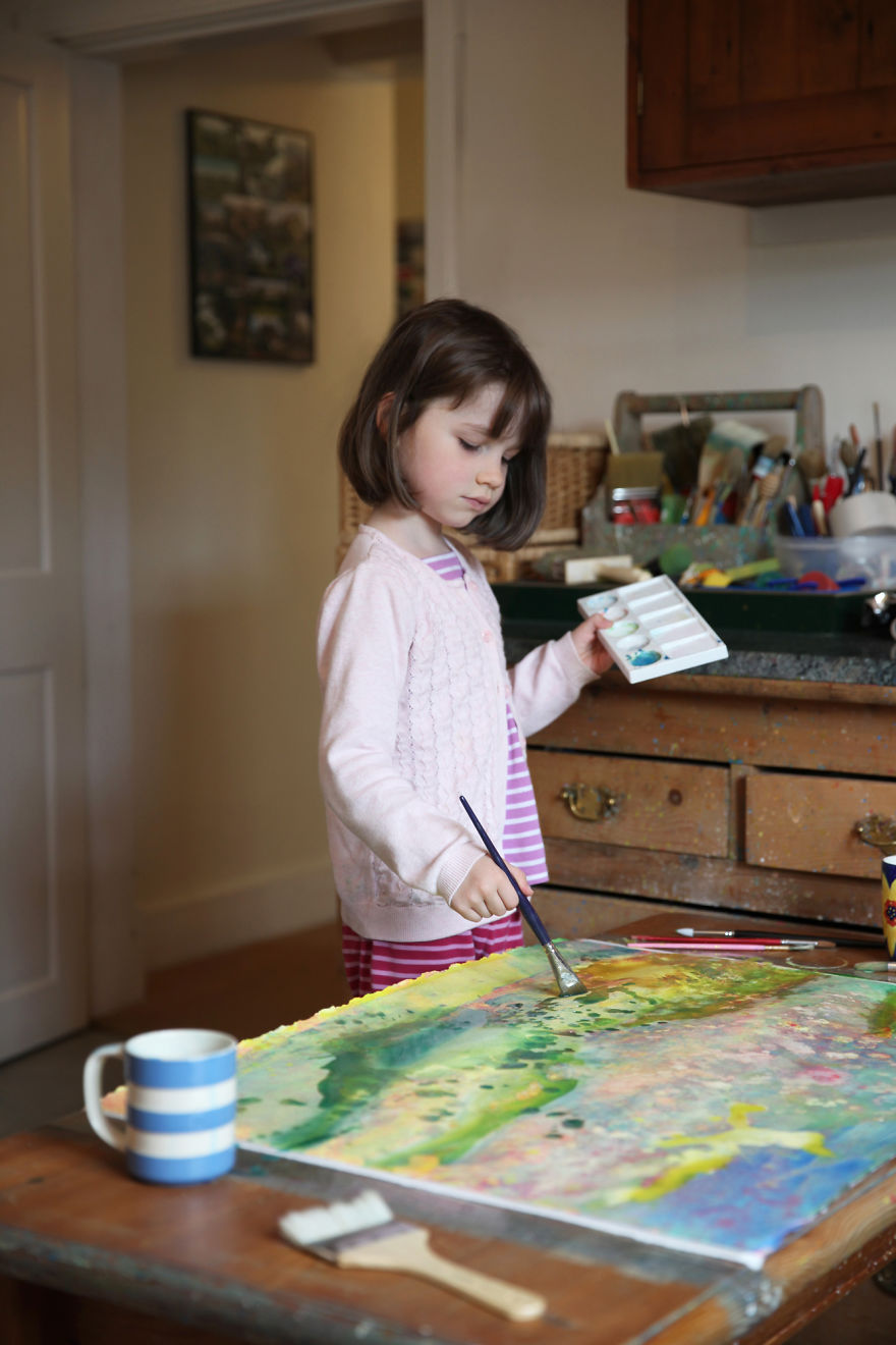 6 Year Old Artist With Autism Creates Stunning Art Even