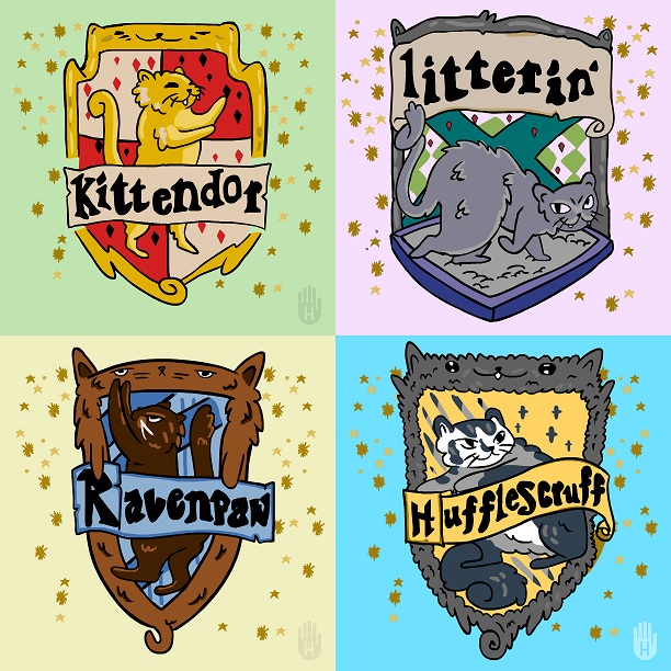 hogwarts cat houses