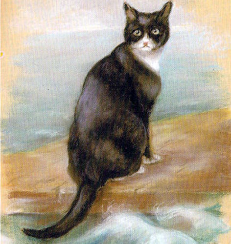 Oscar the Bismarcks Cat portrait