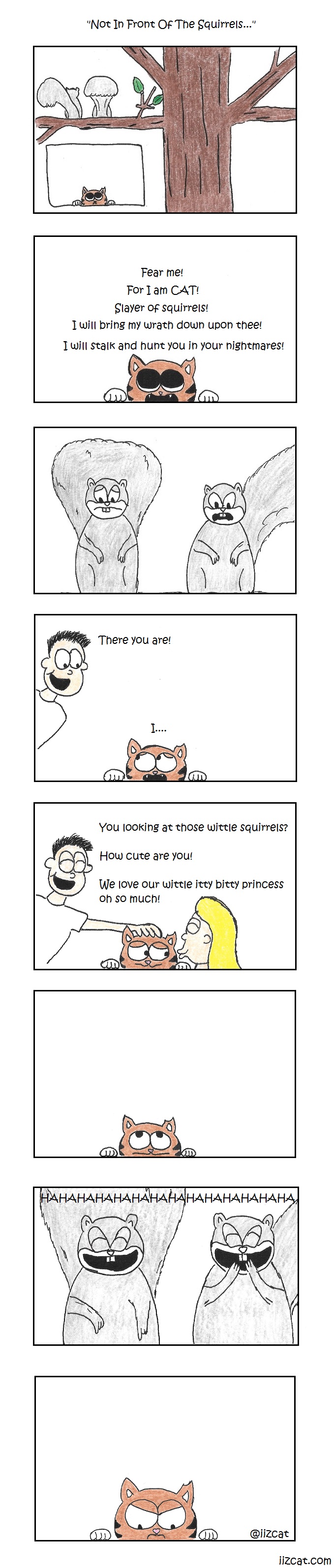 iizcat not in front of the squirrels cat comic