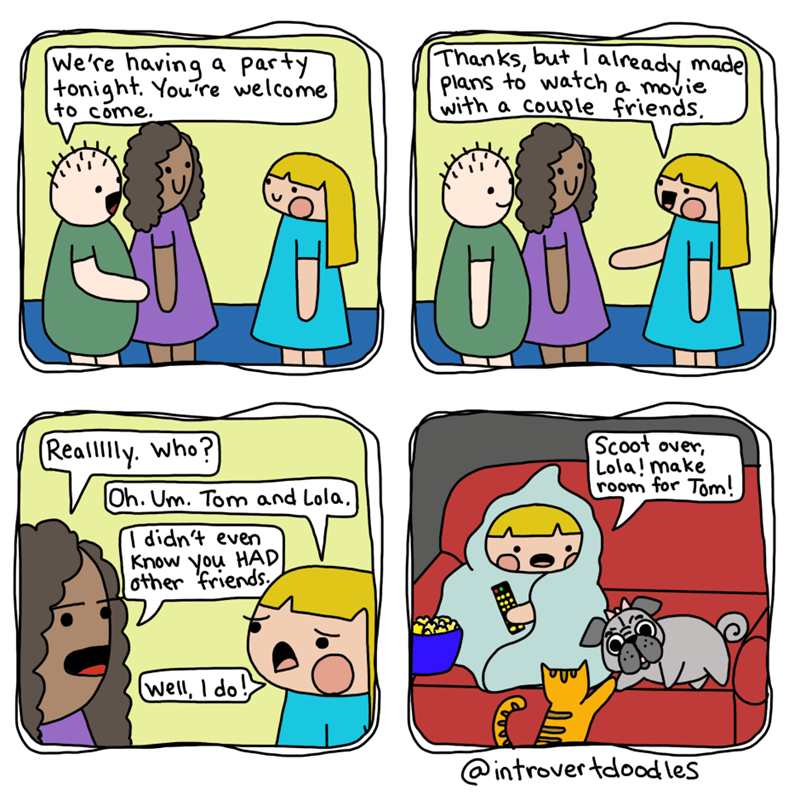 introvert cat lady comics 4