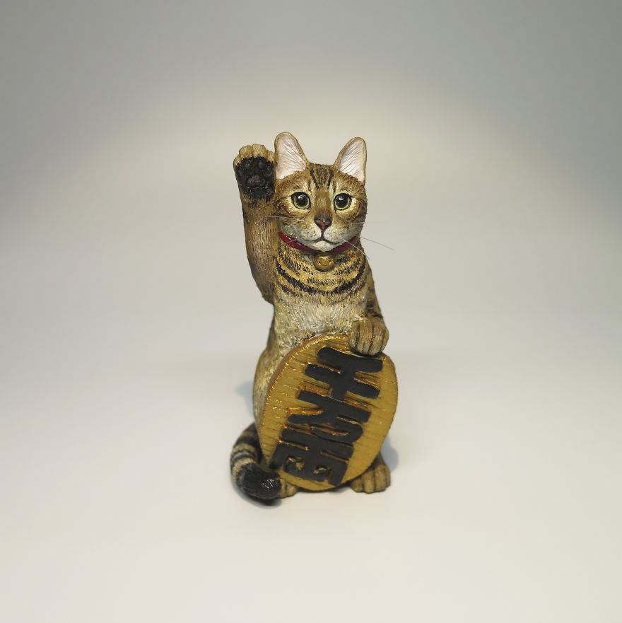 hand sculpt peoples cats 9