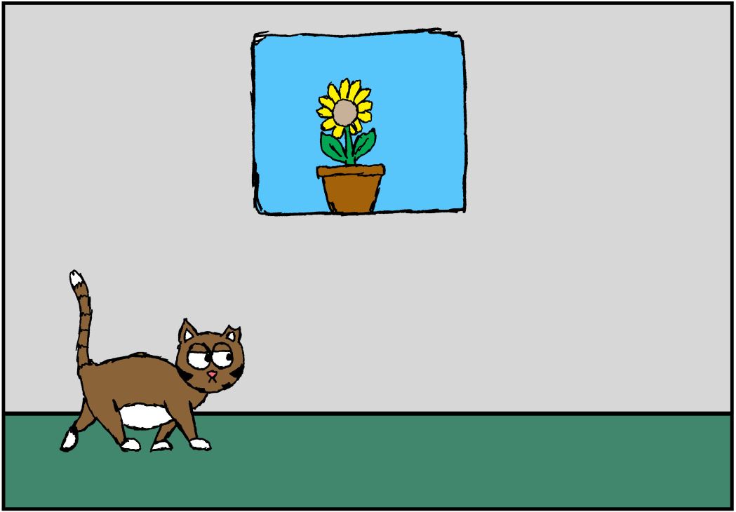 iizcat cat vs plant comic 1