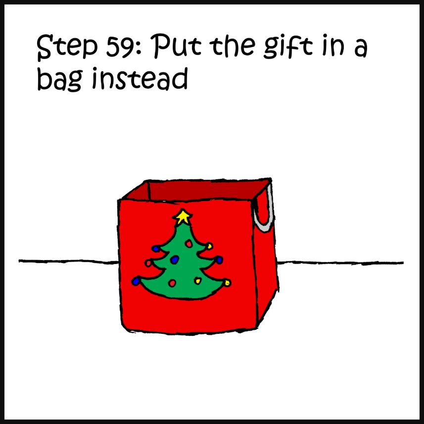 iizcat how to wrap a present cat comic 7