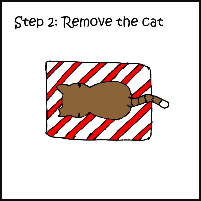 iizcat how to wrap a present with a cat comic 2