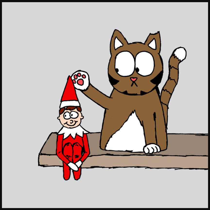 iizcat elf on the shelf comic 2