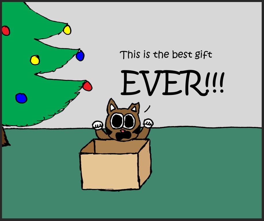 iizcat christmas box comic 4