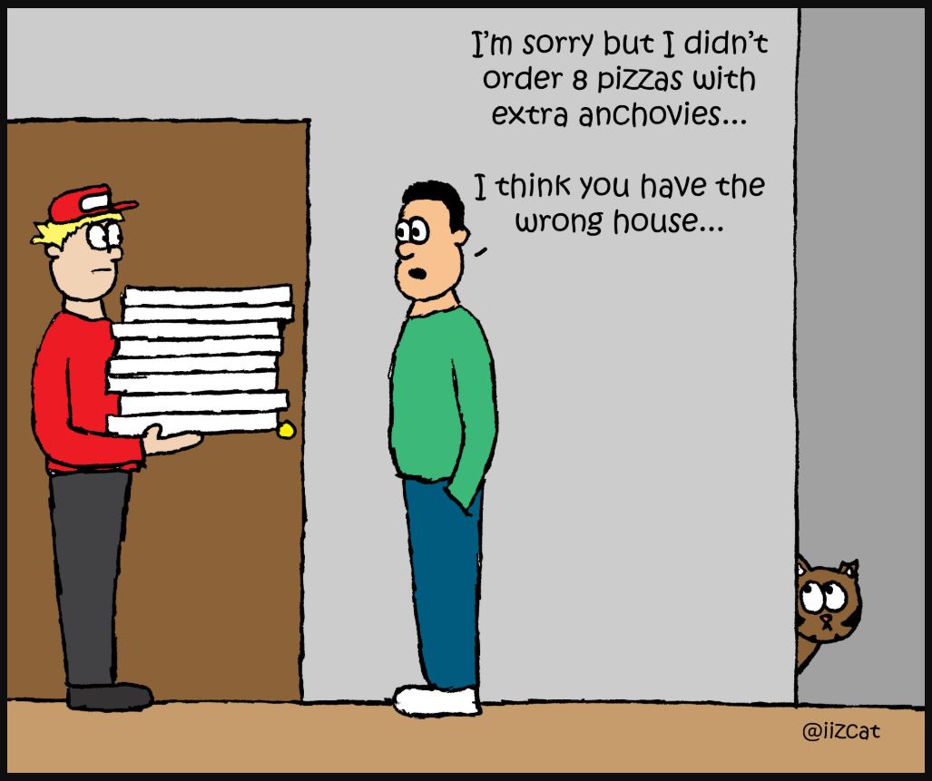 national pizza day cat comic