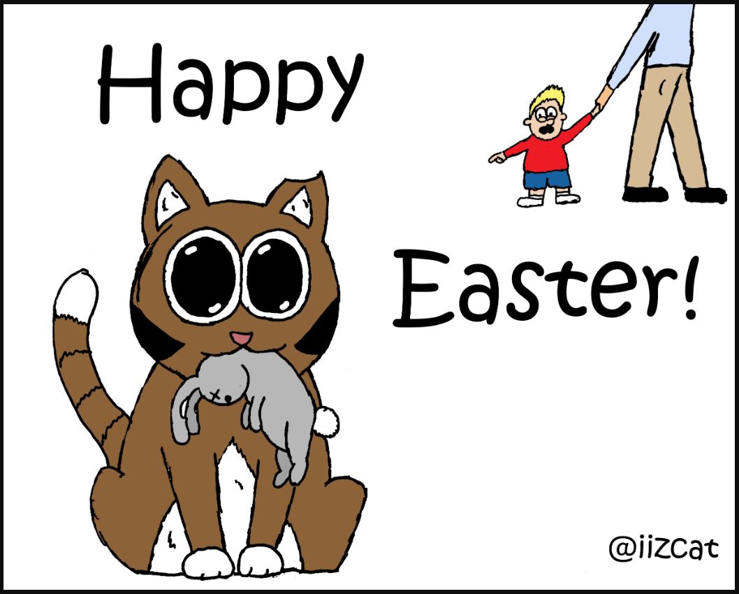 happy easter iizcat comic