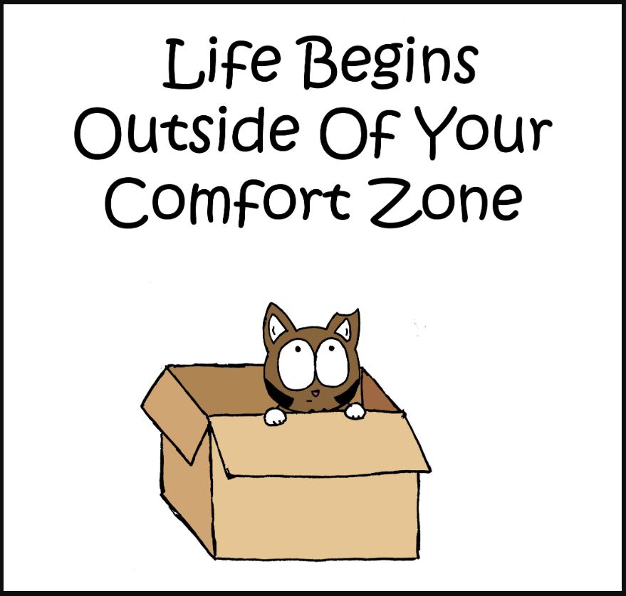 life begins outside of your comfort zone comic 1