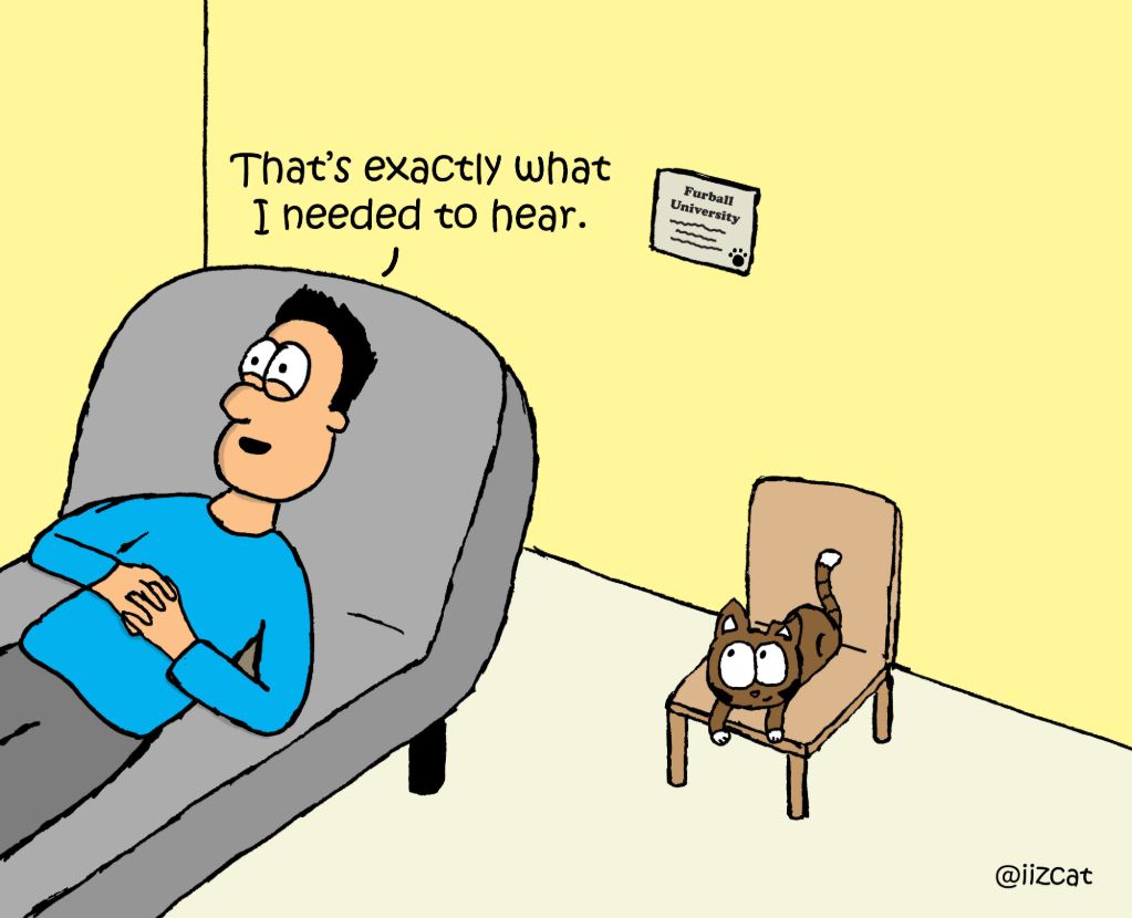 When your cat is your therapist