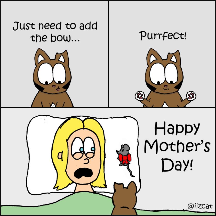 happy mothers day from the cat comic