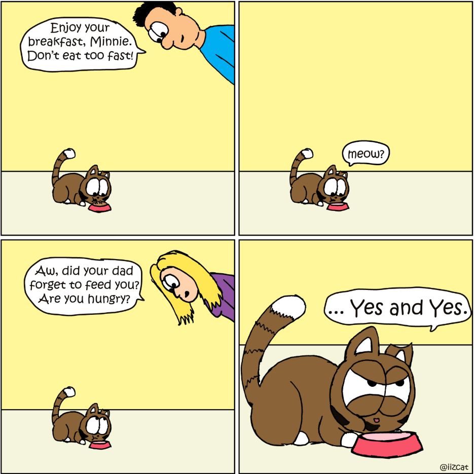 feed the cat comic